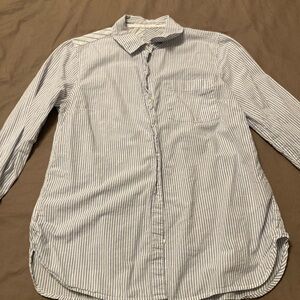 Blue Striped Men's Dress Shirt